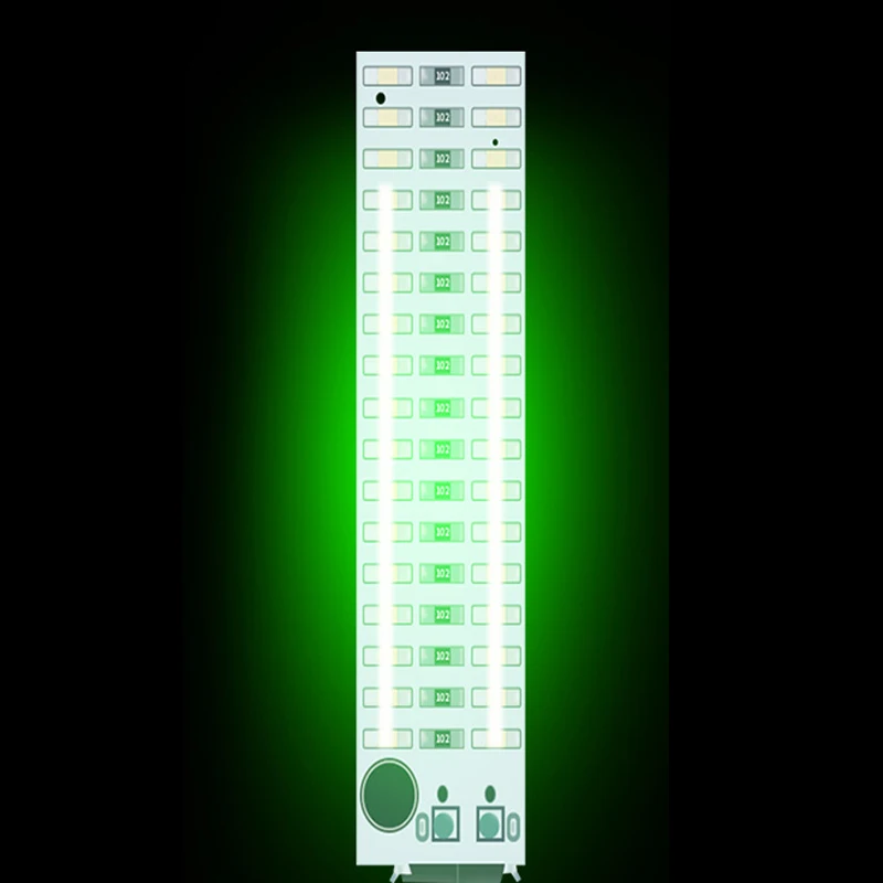 Миниатюрный Музыкальный спектральный индикатор уровня звука 2x1 7 светодиодный USB