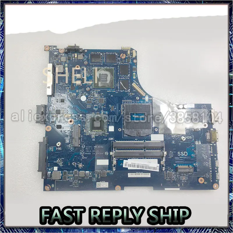 SHELI для LENOVO Y510P GT755 90003641 HD экран материнская плата VIQY1 NM-A032 DR3 maiboard 100% | Компьютеры и
