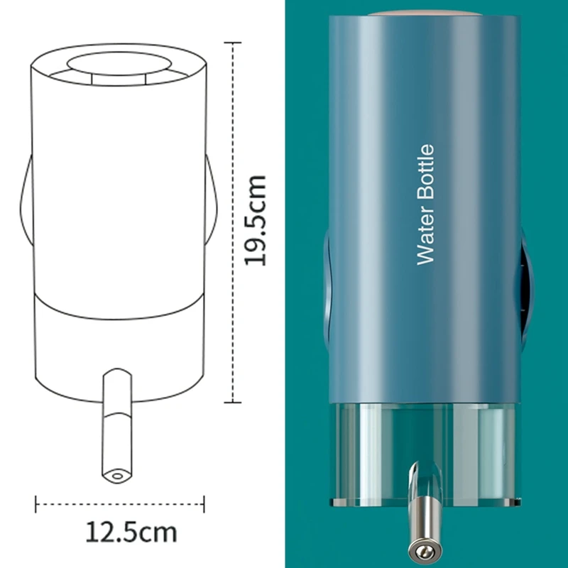 

Dog Drinking Fountain Hanging Dog Cat Portable Non-leakage Drinking Fountain Cage Hanging Kettle Pet Supplies