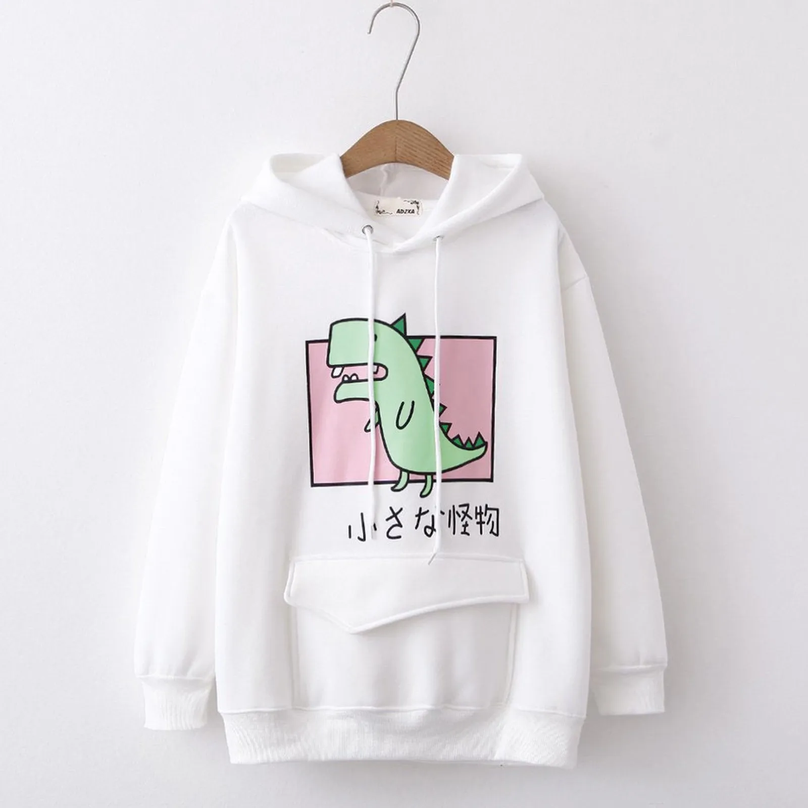 Hooded Sweatshirts Sweatshirt Women Casual Animal Cute Emo Dinosaur Shirt Hoodie Pocket Hoody Jumper Tops Outwear 2021sudaderas