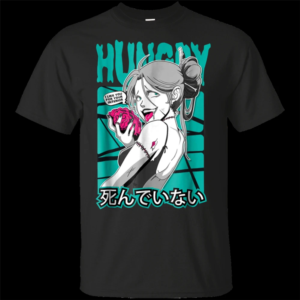 Футболка Ecchi Zombie Girl Lewd Waifu аниме одежда для косплея Хентай футболка мужчин и