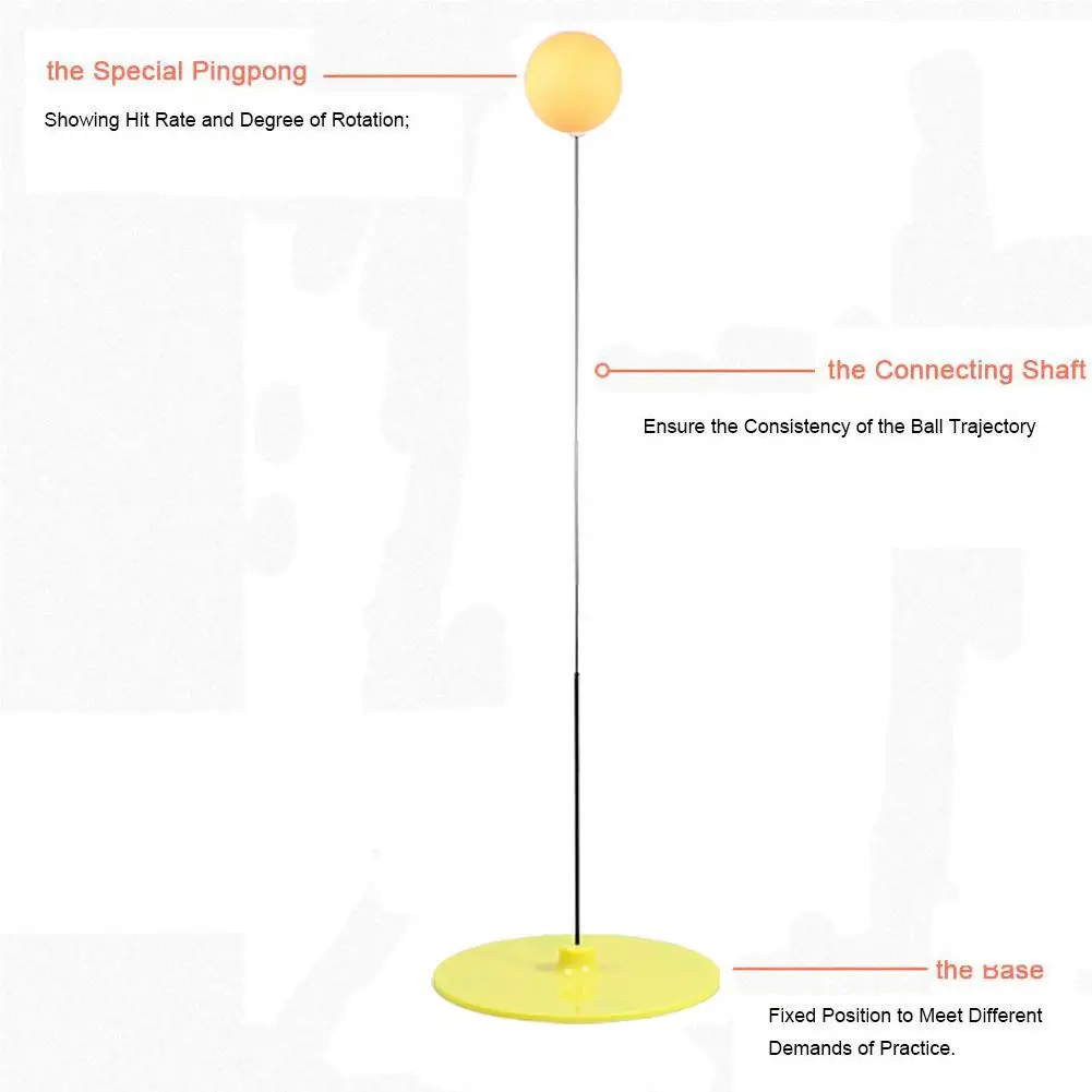 Портативный Настольный теннис эластичный стержень спортивный Весло Пинг Понг