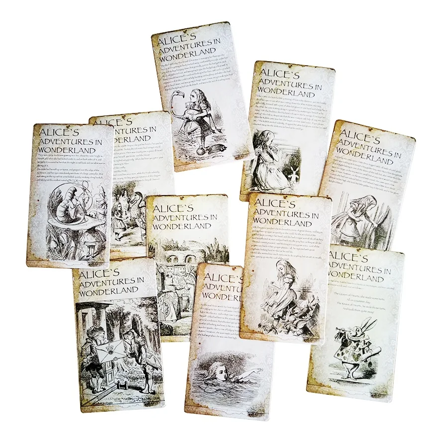 

20 Pcs/lot New Vintage Style Alice's Adventure in Wonderland Post Card Set Greeting Card Story Gift Greeting Card