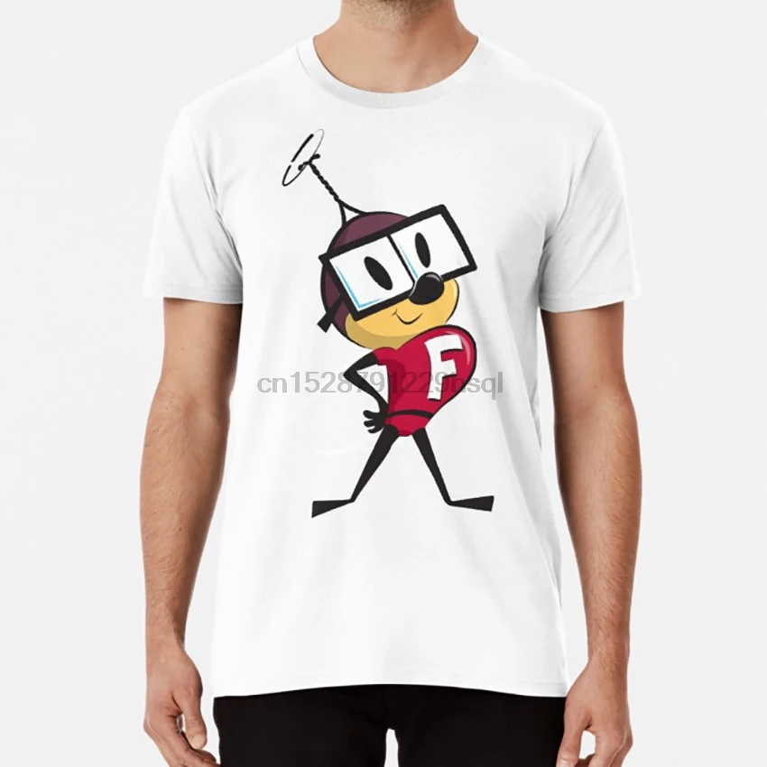 Бесстрашная Летающая футболка хирем Милтон очки в стиле монстра мультфильм 1960s -