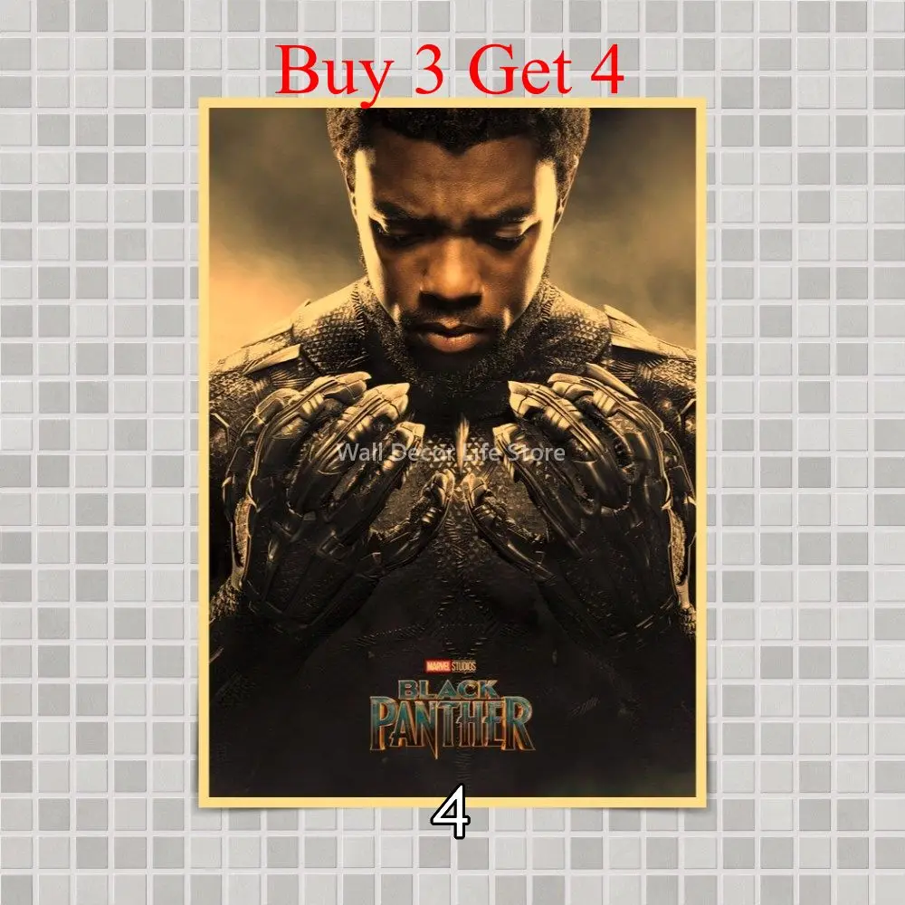 Плакат с черной пантерой настенные наклейки для дома комнаты бара Декор