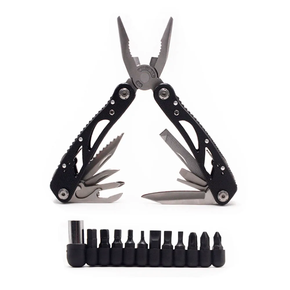

New Stainless Steel Multi-tool Pocket Knife Pliers Folding Pliers Mini Portable Outdoor Screwdriver Multipurpose Repair Tools