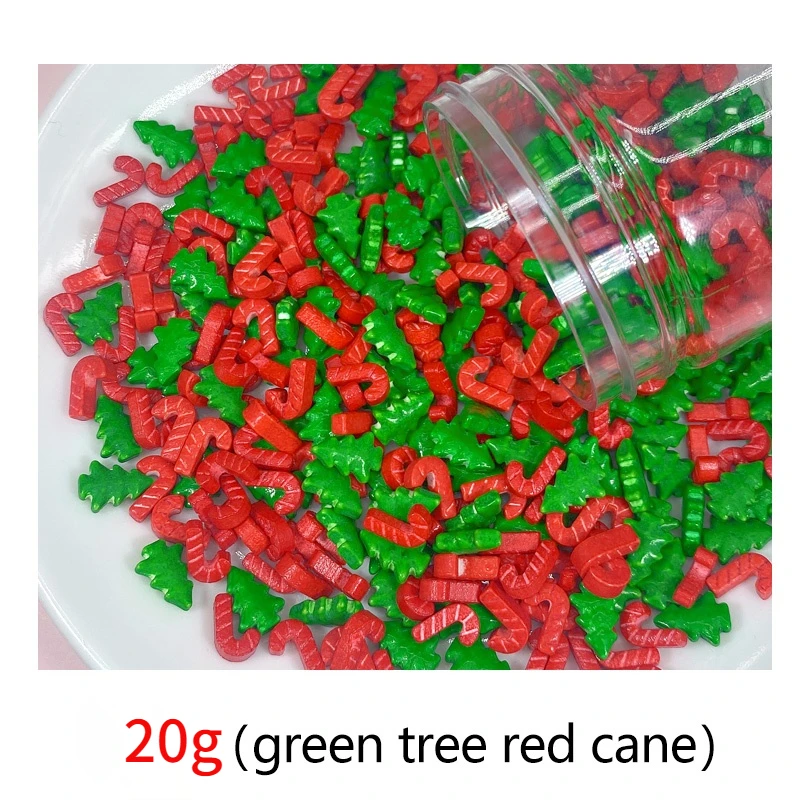 20 г съедобная Рождественская елка сахарные жемчужные бусины помадка чашка торт