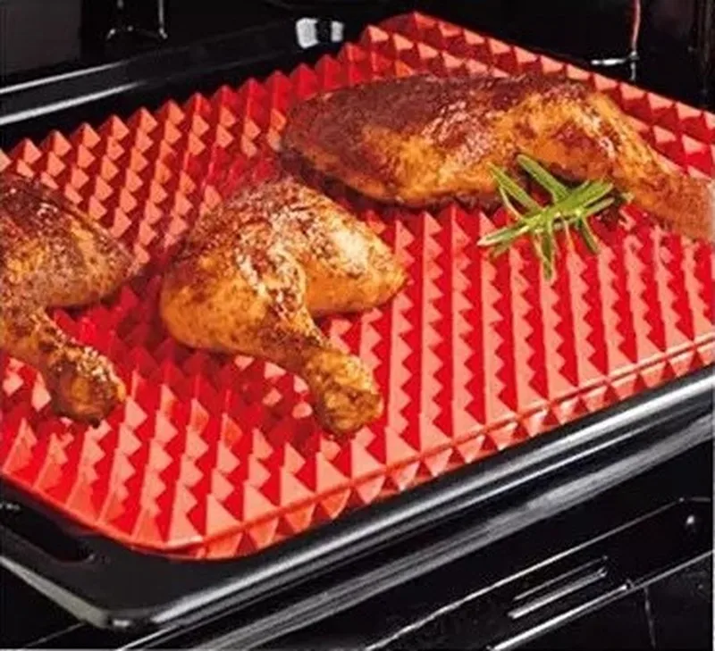 Антипригарный силиконовый коврик для выпечки кухонный поднос в виде пирамиды