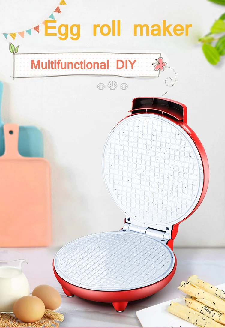 DMWD электрическая машина для приготовления яиц DIY конус для мороженого хрустящая форма для омлета блинная форма для выпечки вафли блинчики пирог гриль для жарки