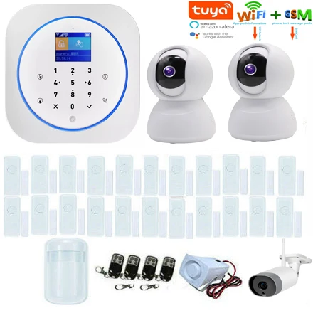 Yobang безопасности Tuya wifi GSM домашняя сигнализация охранная система комплект