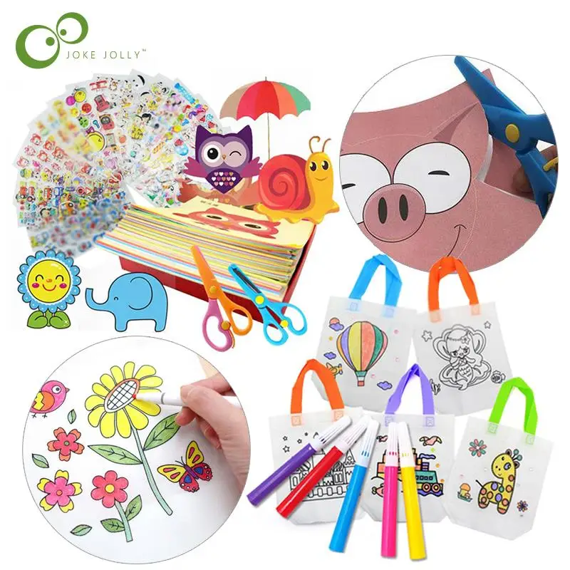 Набор детских игрушек для творчества складные и режущие игрушки сделай сам сумка