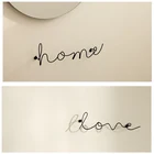 1 шт. скандинавские простые железные буквы настенное украшение для гостиной спальни художественное украшение для дома