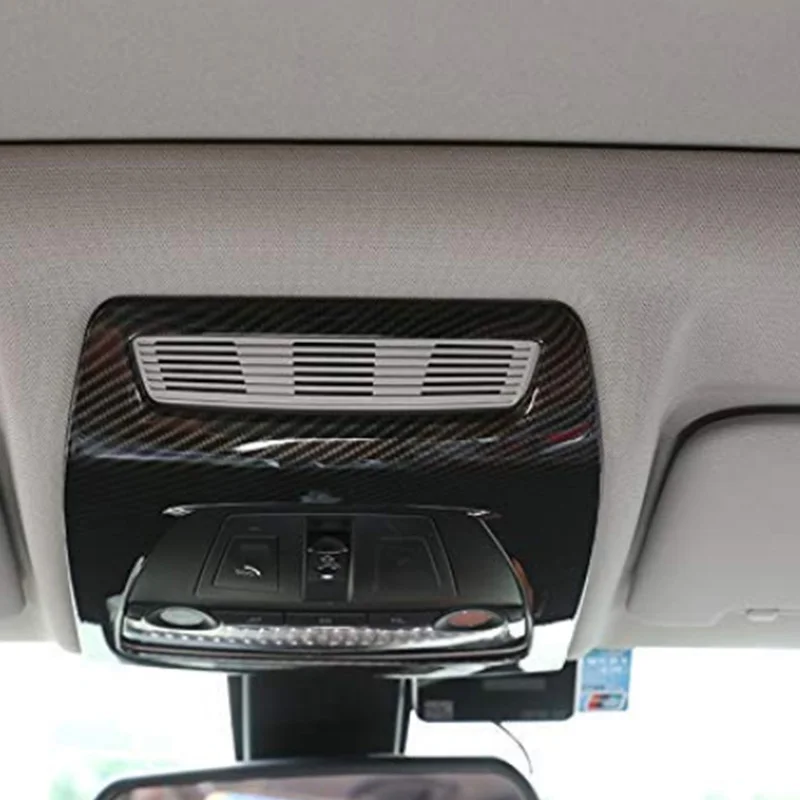 Car Styling Carbon Fiber Front Reading Light Decoration Panel Cover Sticker Trim for BMW 5 Series F10 F18 Auto Accessories | Автомобили и