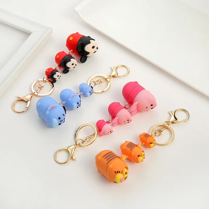 Новая Милая Счастливая кукла мышка брелки эпоксидные ПВХ мягкие пластиковые для