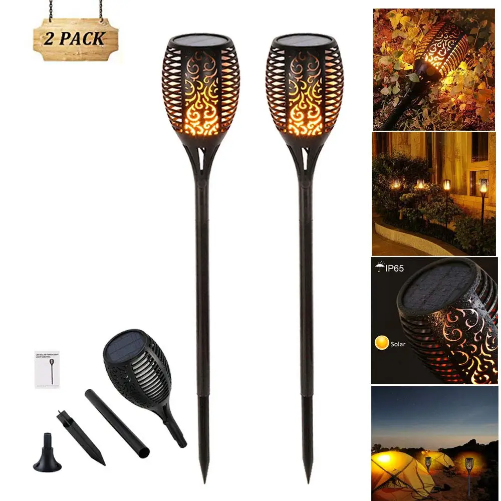 2 шт. 96 светодиодный солнечный светильник Водонепроницаемый мерцание открытый