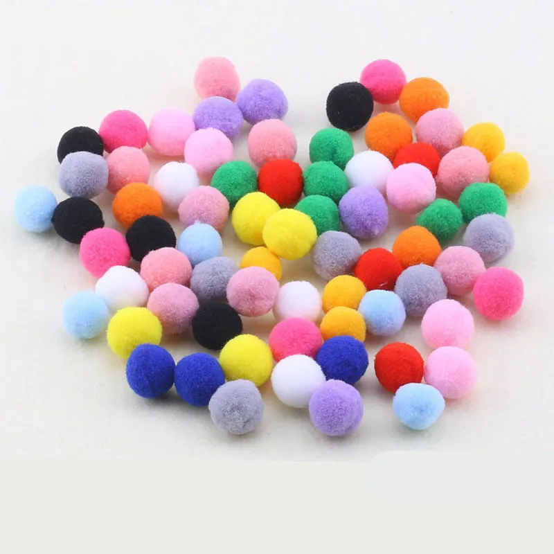 10 шт. круглые помпоны мягкие шарики Помпоны пушистые плюшевые Меховые материалы