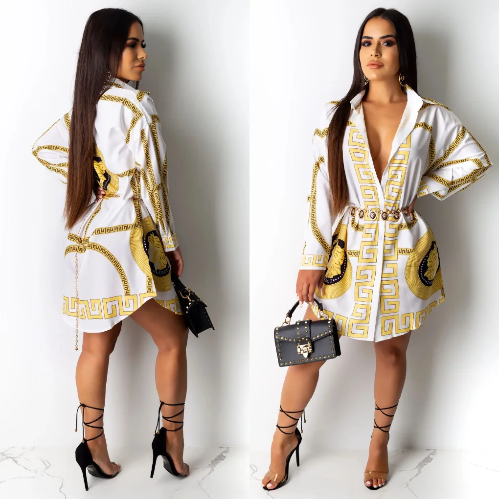 2019 модная новая Африканская Этническая женская рубашка с цифровым принтом