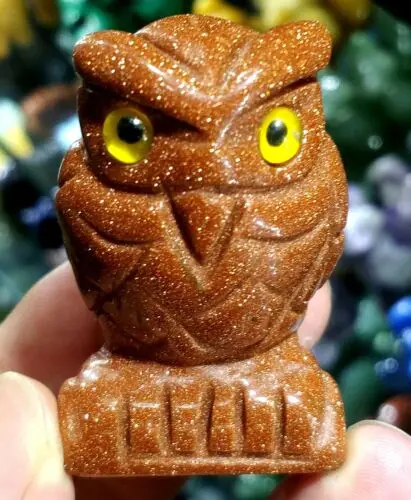 

70 г ручная работа! Натуральные кристаллы, кварцевый кристалл, сова, животные, скульптура, образец