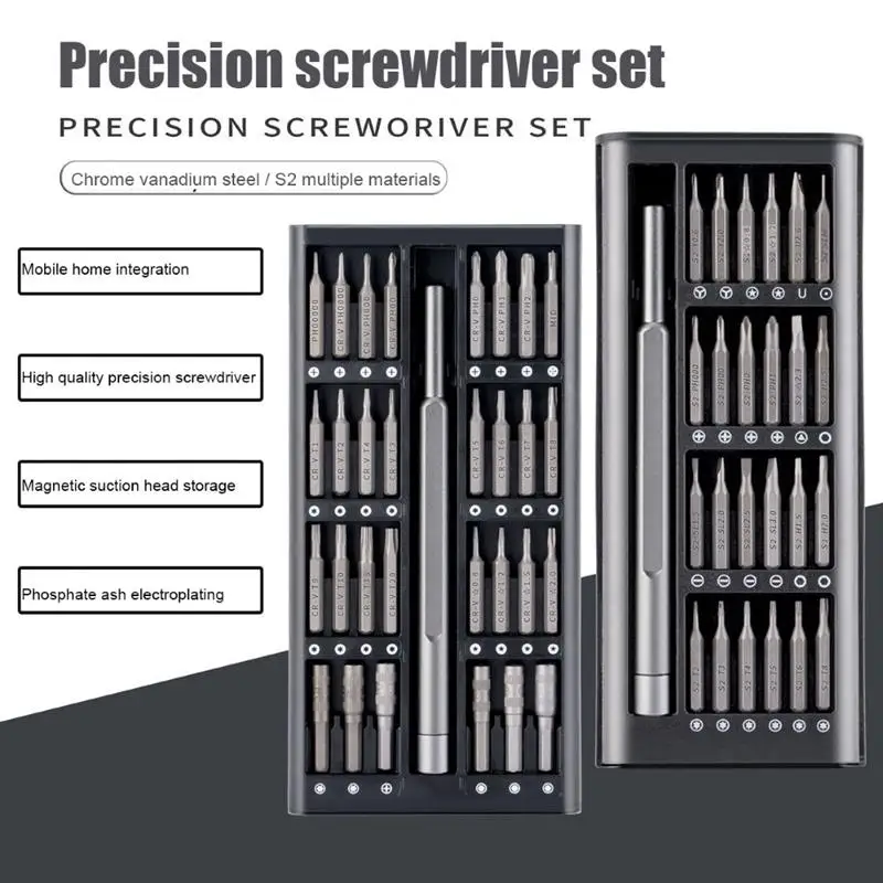 

63pcs Magnetic Screwdriver Set Small Torx Hex Bits DIY Hand Work Phone Repair Tools Precision Screwdriver Kit for Laptop Watch