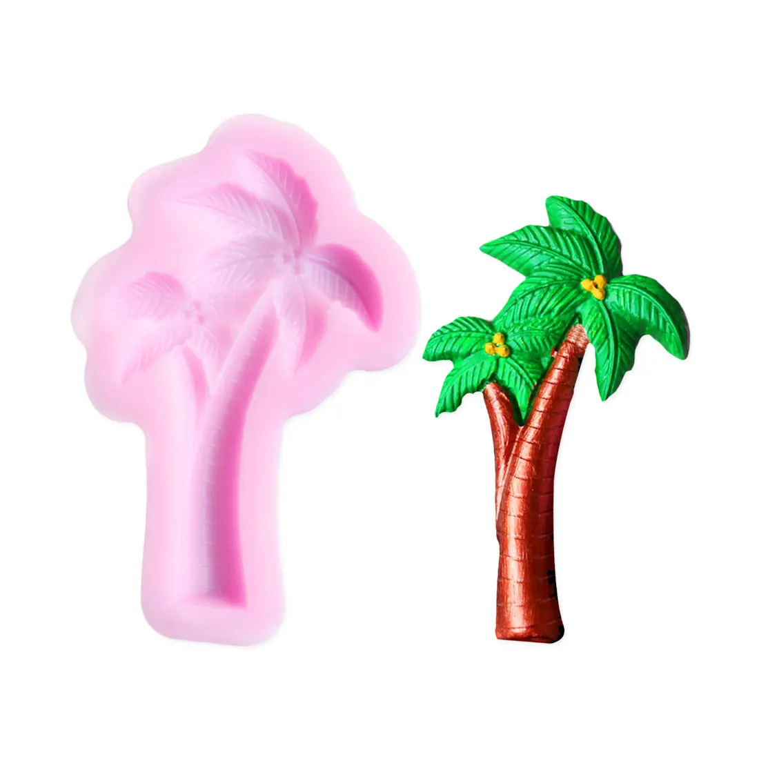 Новая тропическая тема банановое дерево силиконовая форма для торта помадка