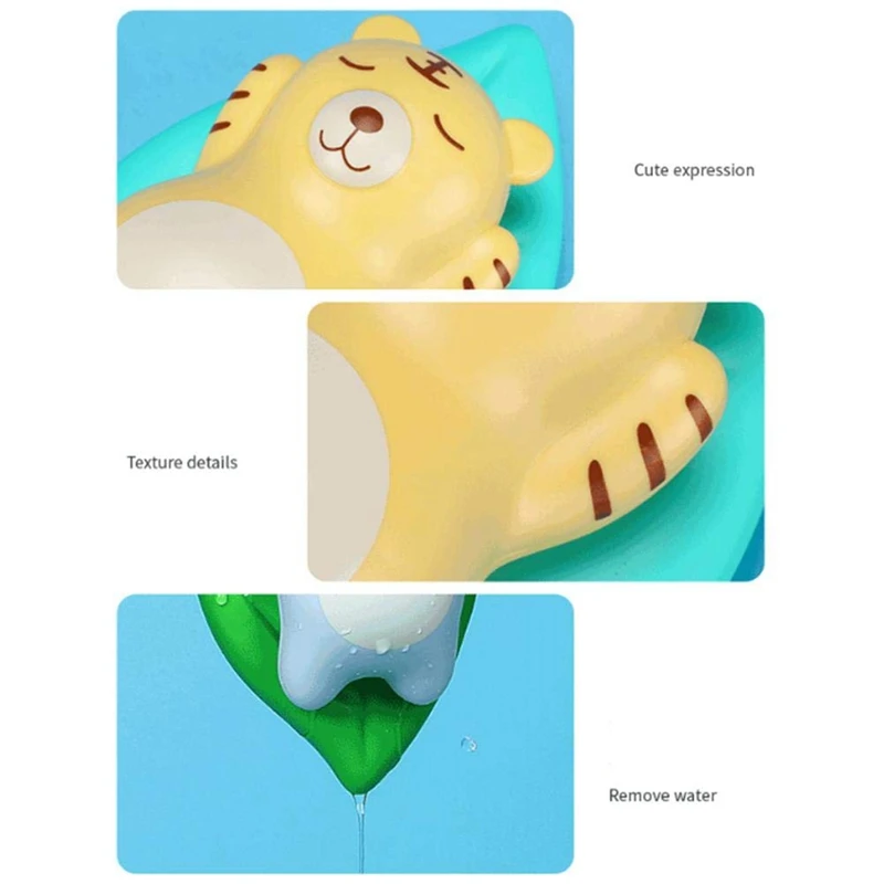 

4Pc Baby Bath Toys Summer Water Toys Bear Clockwork Swimming Pool Toys Educational BathTub Toys for Children Toddler