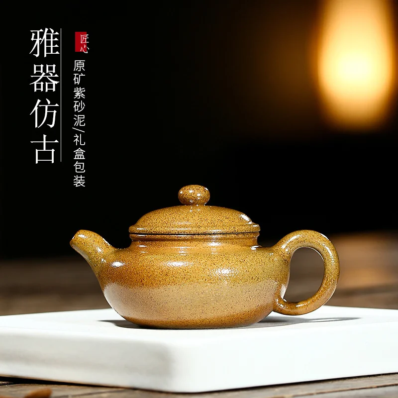 

Origin: mud firewood fired hand-made purple clay pot antique teapot in the raw ore section of Yixing department store