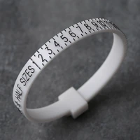 us standard high quality ring sizer measure reusable plastic gauge measuring finger size for wedding men women jewelry measurer