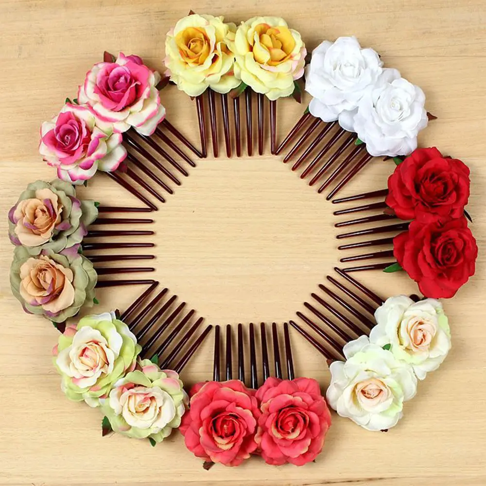 1 шт. розы гребни для свадебной моды ювелирные свадебные украшения ручной работы