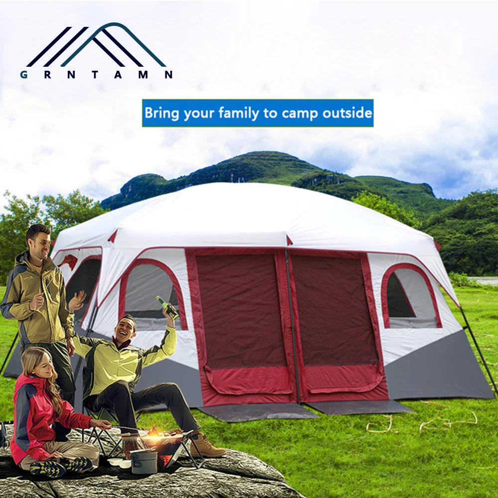 Большая семейная кемпинговая палатка GRNTAMN водонепроницаемая уличная для кабины