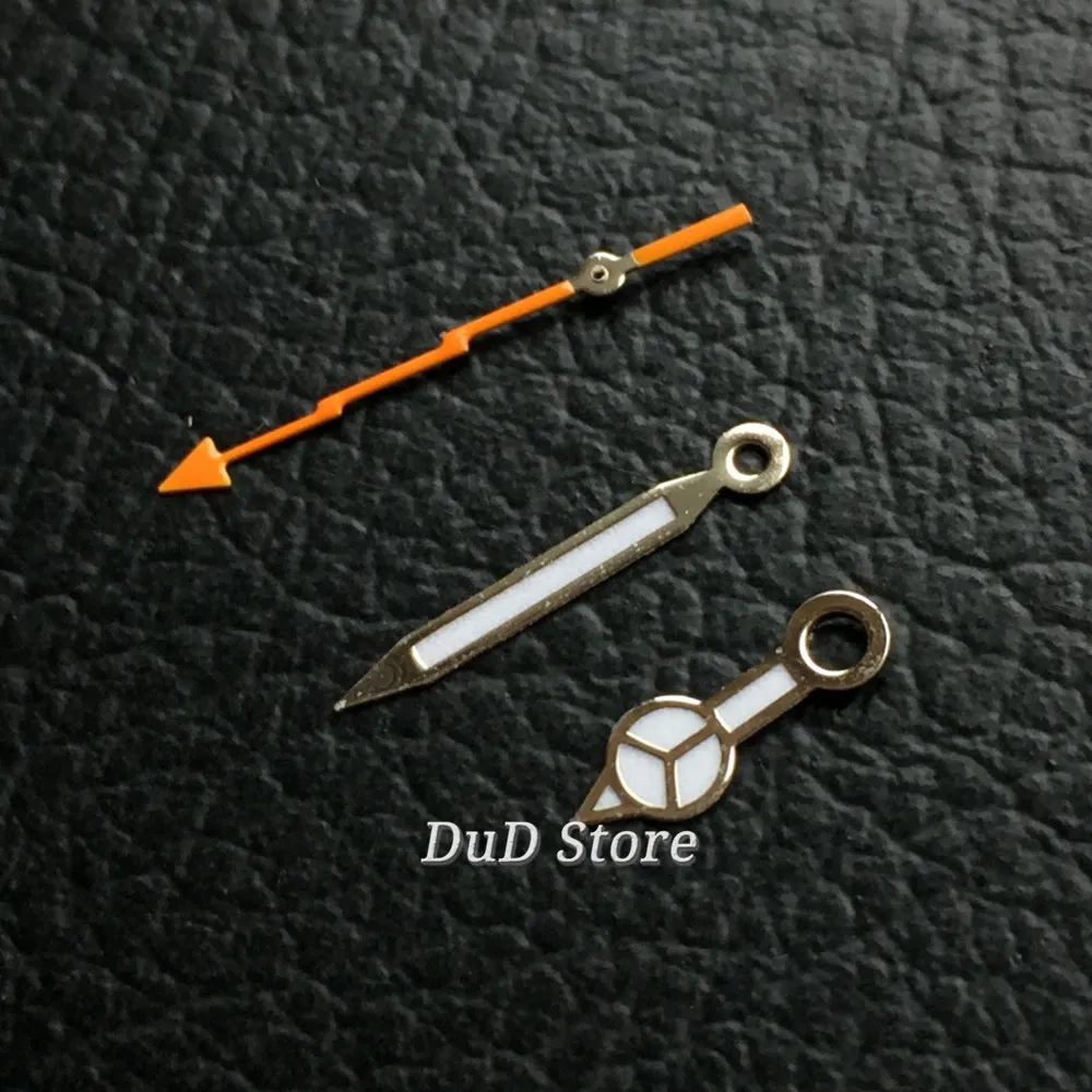 

Orange Silver Watch hands green luminous hands fit NH35 NH36 Movement Parts