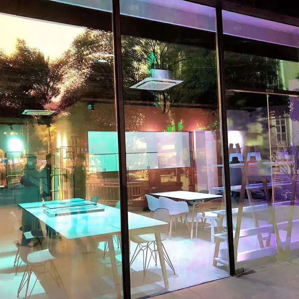 Цветные декоративные оконные пленки Sunice для конфиденциальности стекла