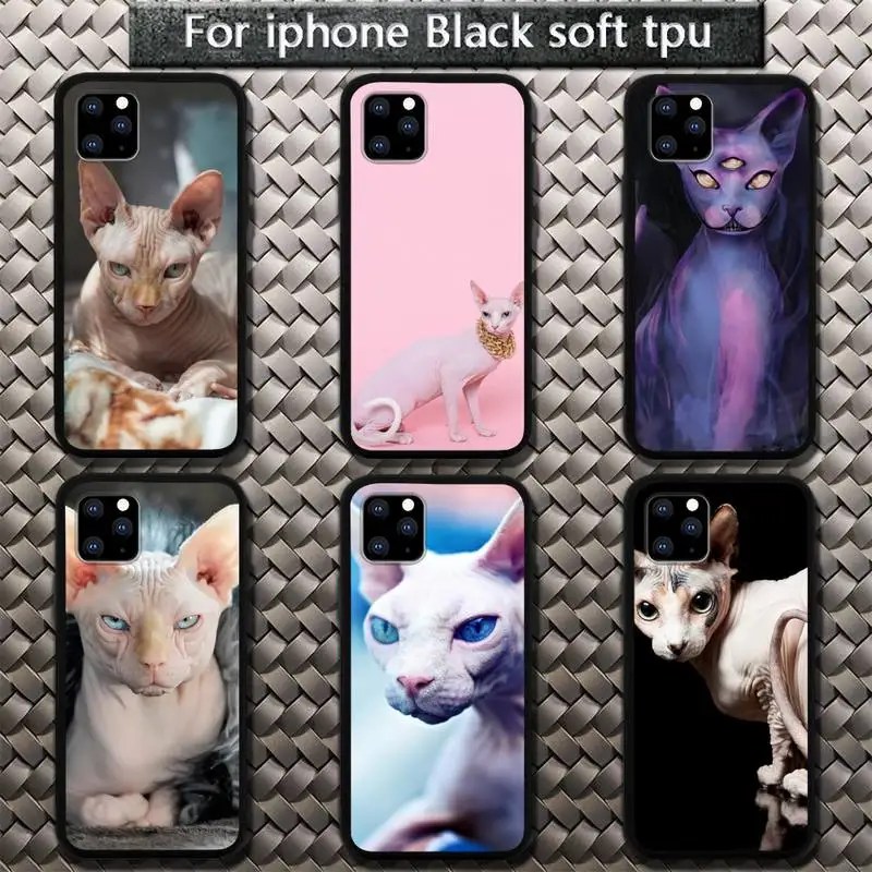 

Sphynx Cat Customer Phone Case For iphone 5 6s 7 8 plus se x xr xs 11 12pro max mini case