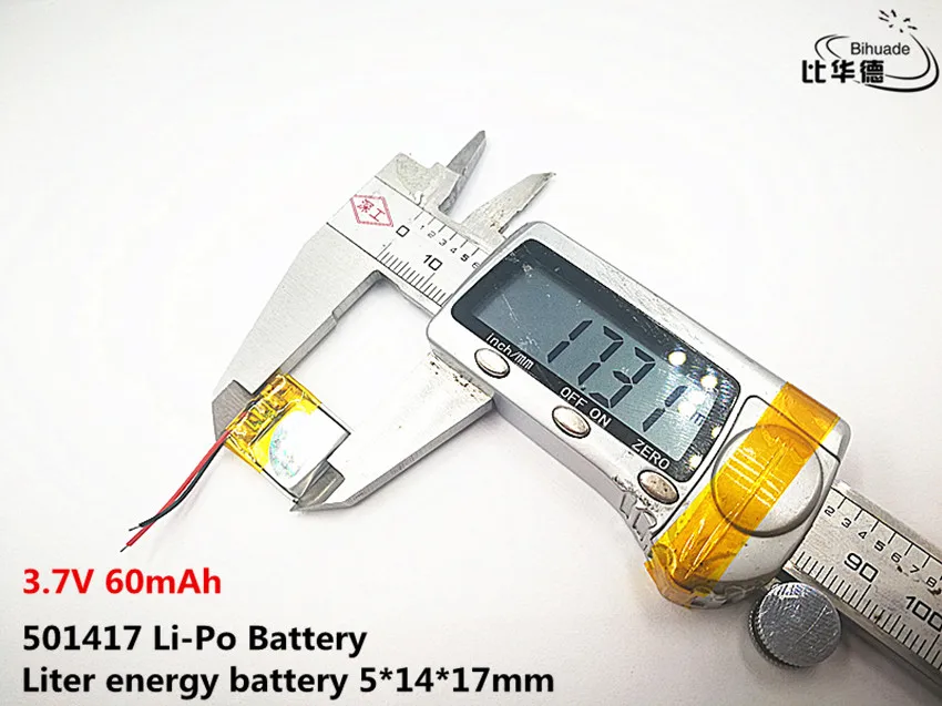 Liter energy battery Good Qulity 3.7V 60mAH 501417 Polymer lithium ion / Li-ion for TOY POWER BANK GPS mp3 mp4 | Электроника