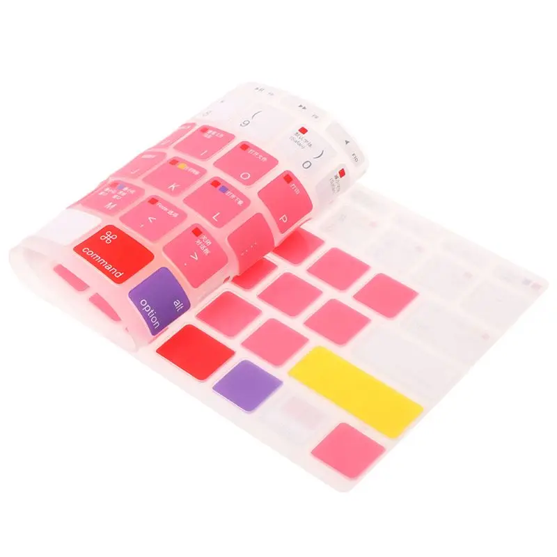 

Universal Colorful Silicone Keyboard Skin Cover Sticker for 13" 15" 17" MacBook Laptop Notebook Protector LX9A