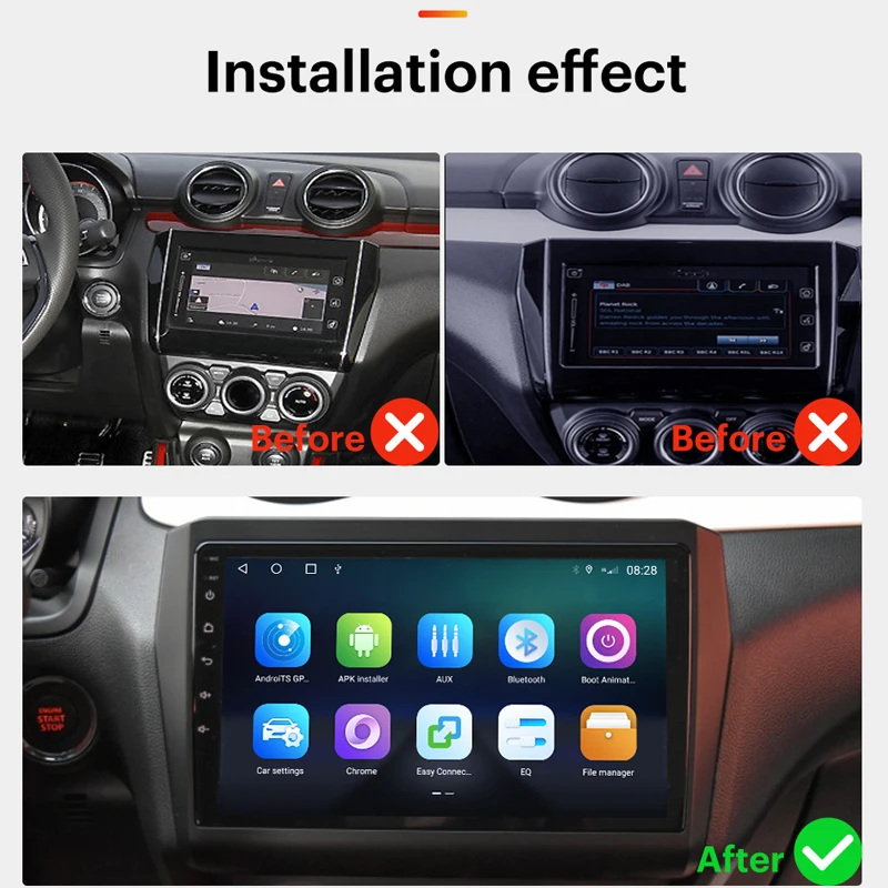 Автомагнитола AKAMATE 2DIN мультимедийный плеер с сенсорным экраном GPS Wi-Fi Bluetooth RDS IPS