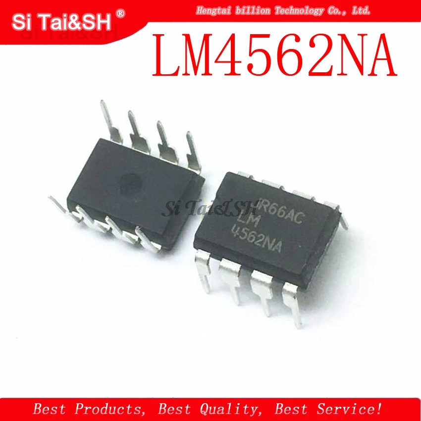 2 шт./лот LM4562NA LM4562 DIP-8 двойной высококачественный аудио рабочий усилитель |
