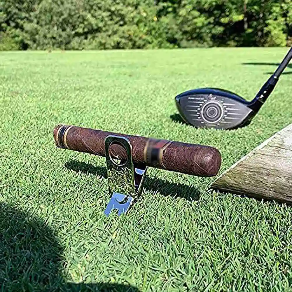 

2021 Hot Selling Ball Marker Cigar Holder, Magnetic Cigar Holder, Golf Divot Repair Tool & Ball Marker, Golf Accessory Tool
