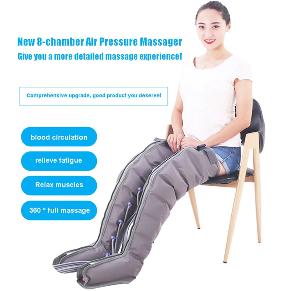 Air Wave Pressure Massager Continuous Compression Circulator Leg Arm Waist Massageing Machine Muscles Relaxed Recovery Devic | Красота и