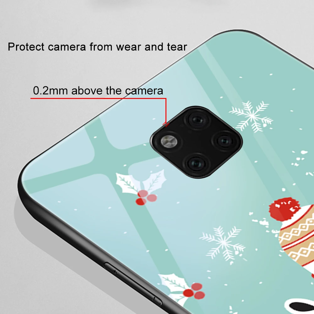 Чехол ciciber Merry Christmas для Huawei P30 P20 Mate 20 30 Lite Pro чехол Honor 10 чехлы из закаленного стекла