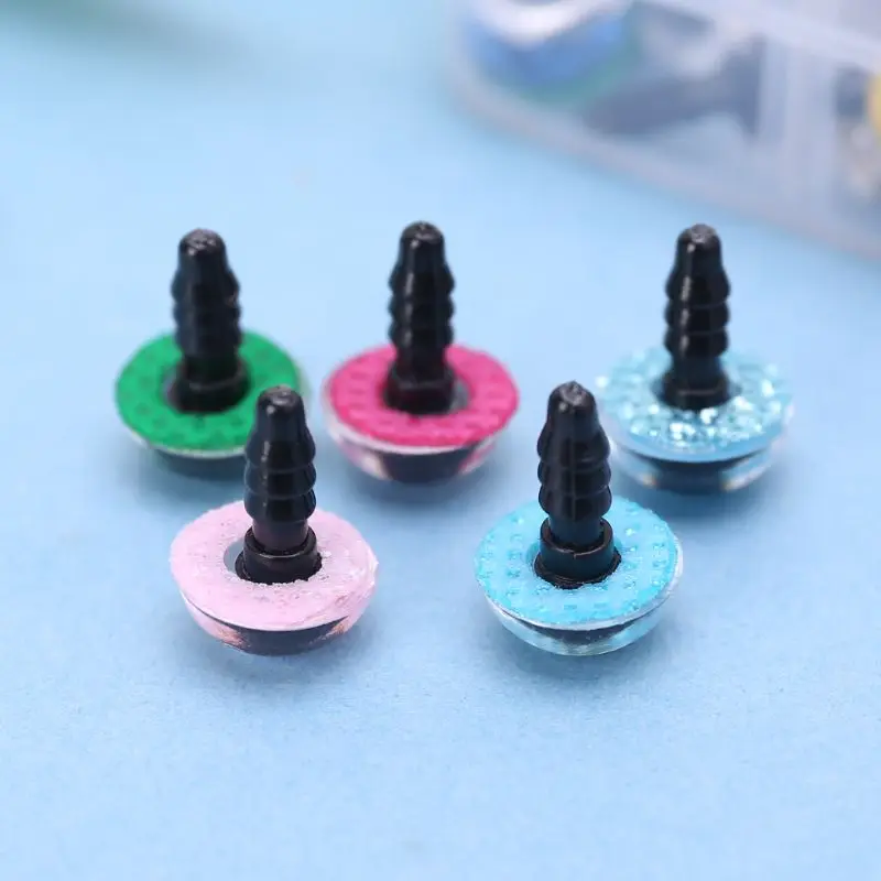 

80 шт 10 мм/0.39in DIY кукла марионетка пластиковые глаза безопасности шайбы колодки для украшения ручной работы, китов сова куклы ремесло детская...