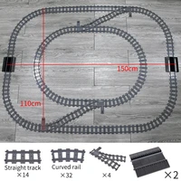 train railway track model sets straight curve assembled building blocks diy construction boys girls toys for children