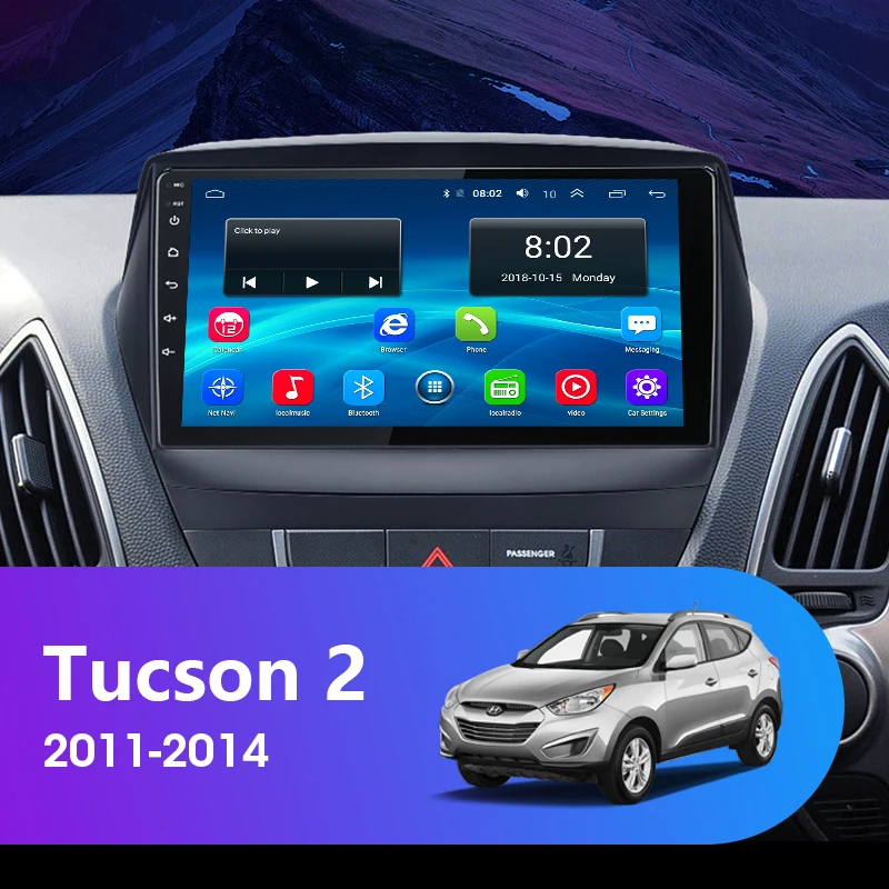 JMCQ 9 &quot4G для Hyundai Tucson 2 2011-2014 автомобильное радио Wifi Android плеер GPS навигация