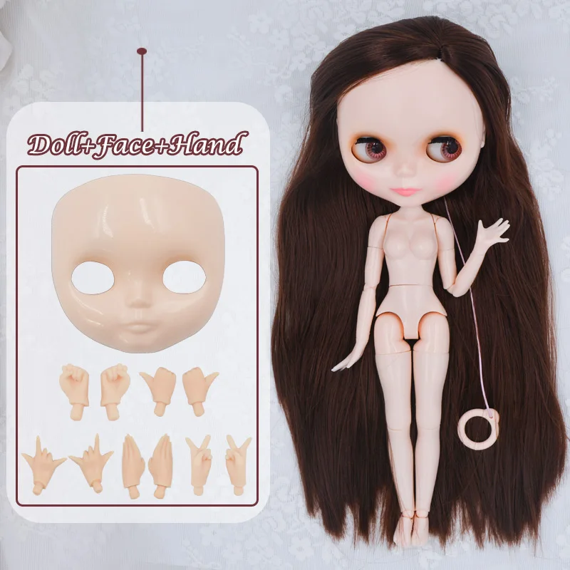 FHNBL17 Neo Blyth кукольные по индивидуальному заказу NBL блестящее лицо, 1/6 OB24 BJD мяч шарнирная кукла на заказ куклы для девочек, подарок для сбора NBL23 - Цвет: FHNBL17