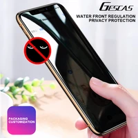 gescas 1pc anti glare tempered glass for ios phone x xr xs pro max privacy screen protector 8 7 6 6s plus protection glass