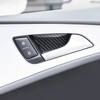 car carbon fiber door handle panel door bowl cover trim for audi a6 c7 a6l 2012 2013 2014 2015 2016