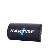 embroidery for hartge emblem car carbon fiber style headrest soft neck pillow for bmw e30 e46 e90 mini land rover accessories