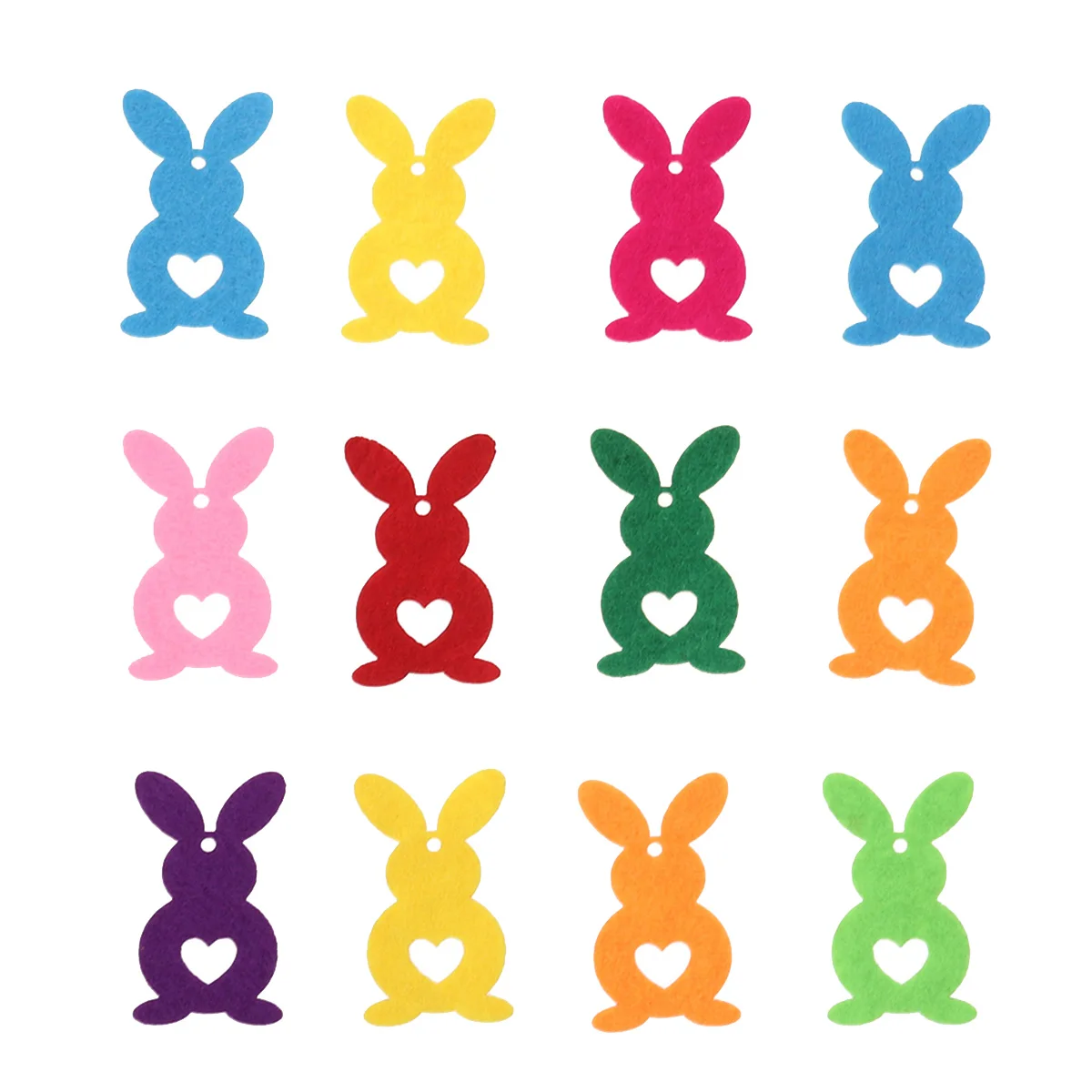 12 шт нетканый милый кролик Декор креативный Заяц для пасхи одежда