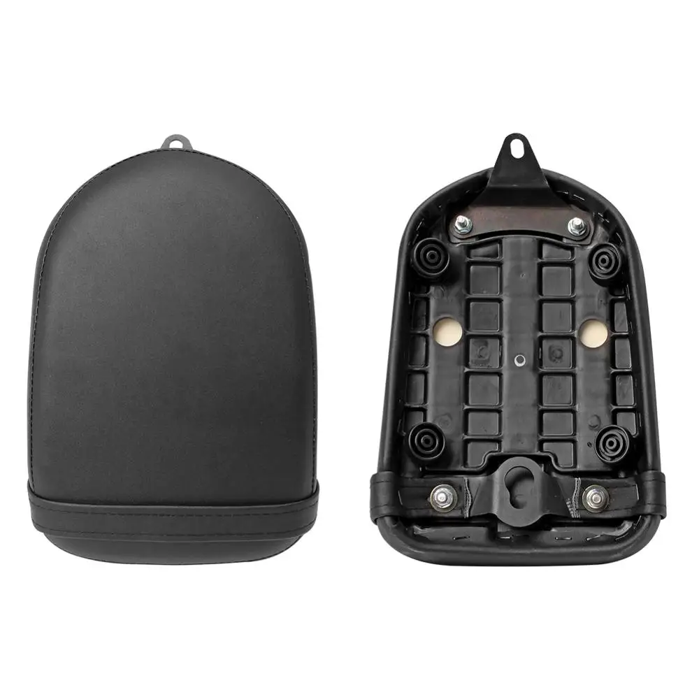 Мотоциклетное черное заднее ПАССАЖИРСКОЕ СИДЕНЬЕ кафе гонщик PU сиденье подходит