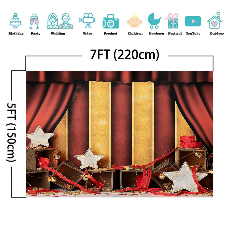 Красный занавес фон для фотографии новорожденного ребенка 1 день рождения фото