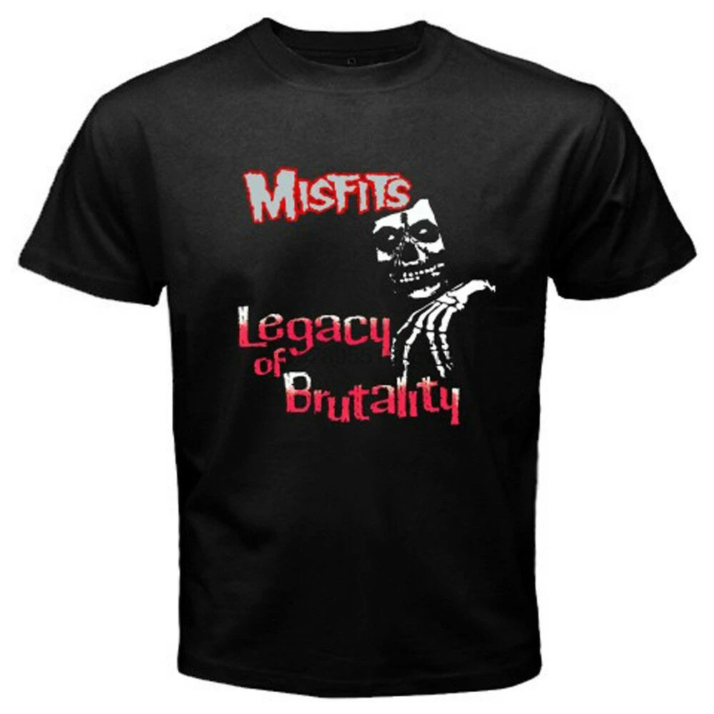 

THE MISFITS - Legacy of Brutality Punk Metal Rock Mens Black T-Shirt Size S-3XL
